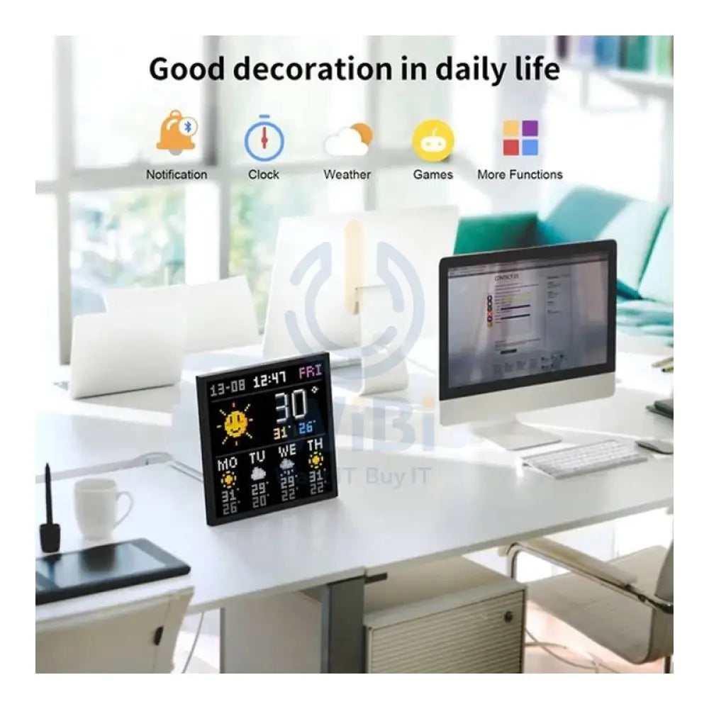 Divoom Pixoo-64 WiFi Pixel Art Cloud Display 64 X 64 LED Digital Frame - Black Accessories > Smart Devices