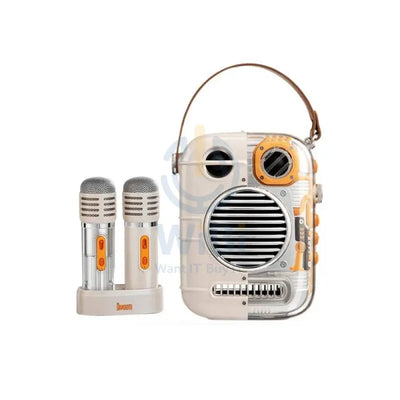 Divoom Spark-Pro Portable Bluetooth Speaker With Dual Microphone Karaoke Function - White Accessories > Audio > Speakers