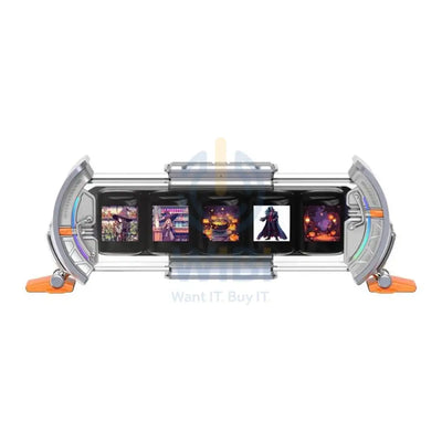 Divoom Times Gate Pixel Art Informative Cyberpunk Digital Clock Display - Silver Accessories > Smart Devices