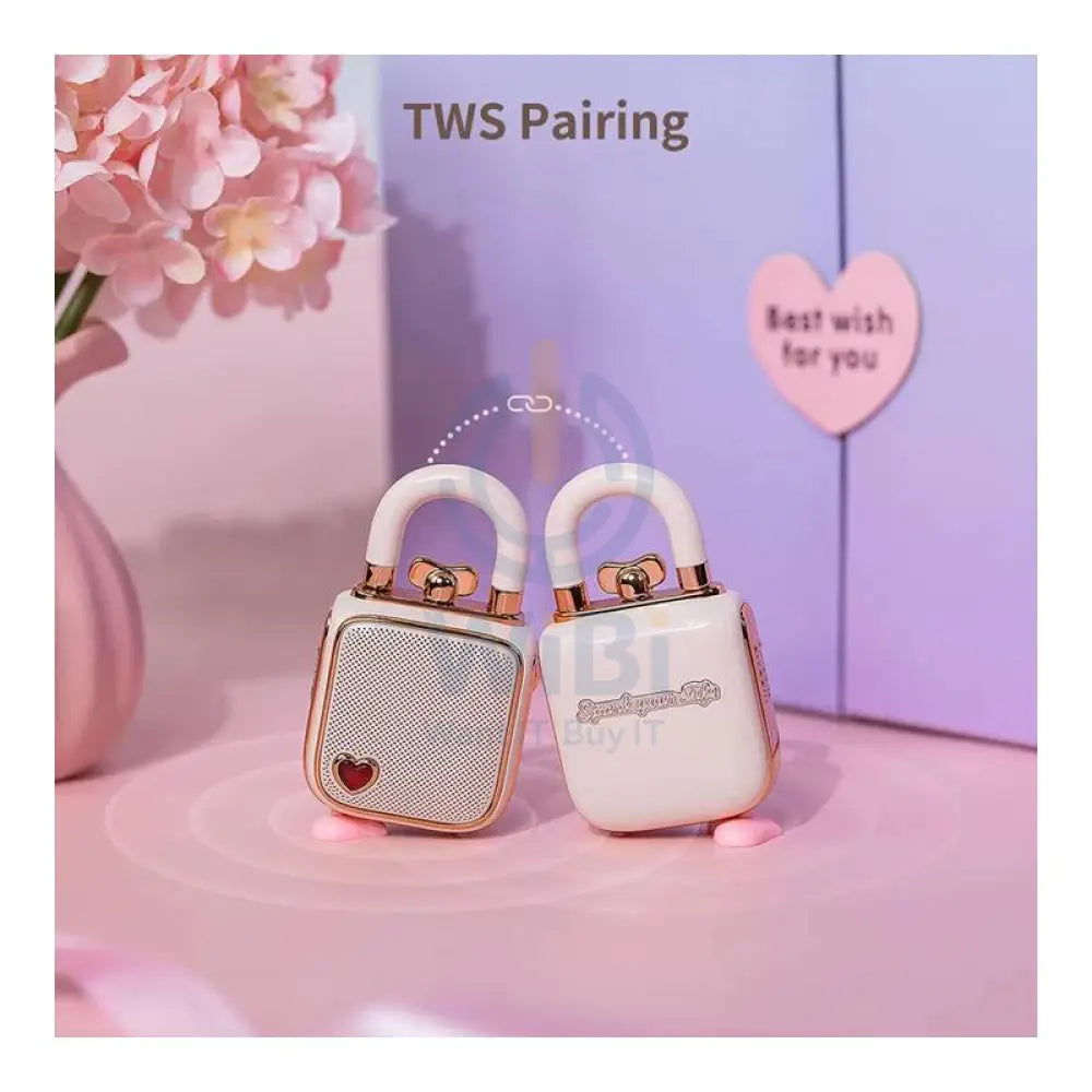 Divooom LoveLock Portable Bluetooth Speaker - Pink Accessories > Audio > Speakers