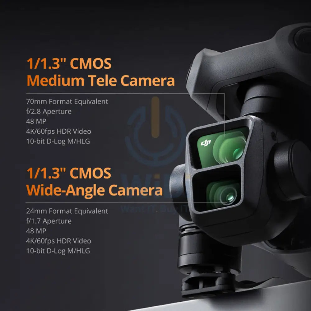 DJI Air 3 Fly More Combo with DJI RC 2 - 48MP / 4K UHD / Wi-Fi / USB - Gray Smart Devices > Drones & Accessories