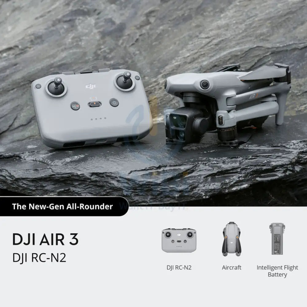 DJI Air 3 Fly More Combo with DJI RC 2 - 48MP / 4K UHD / Wi-Fi / USB - Gray Smart Devices > Drones & Accessories