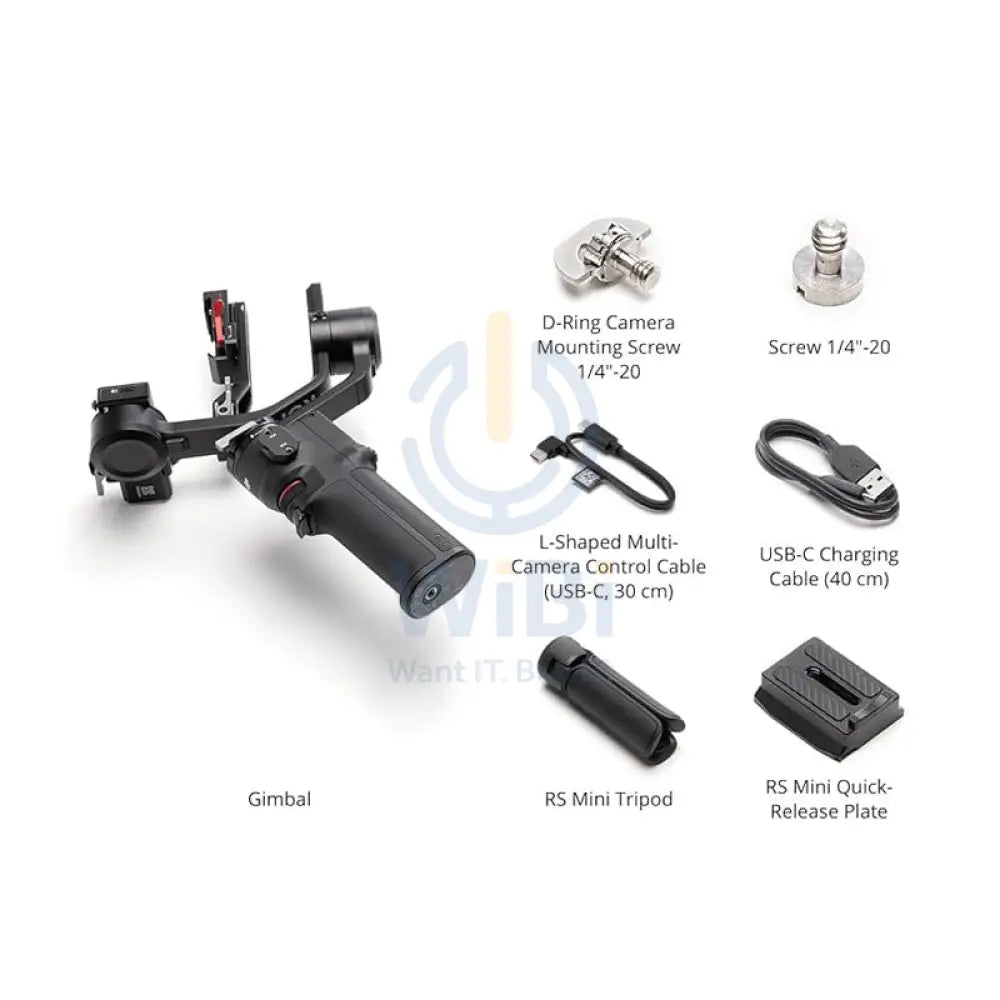DJI RS 3 ميني مثبت انحراف DJI RS 300M - 2.4 جيجا هرتز / 2450 مللي امبير / بلوتوث  أسود اكسسوارات > كاميرات