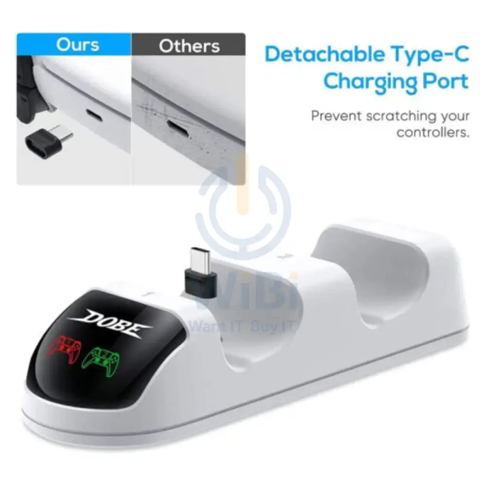 DOBE TP5-0506 Charging Dock For PS5 Wireless Controller Charger - White Accessories > Other Accessories > Gaming Zone