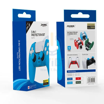 DOBE TPS-1529 P5 3-IN-1 Protection Set - Blue Accessories > Other Accessories > Gaming Zone