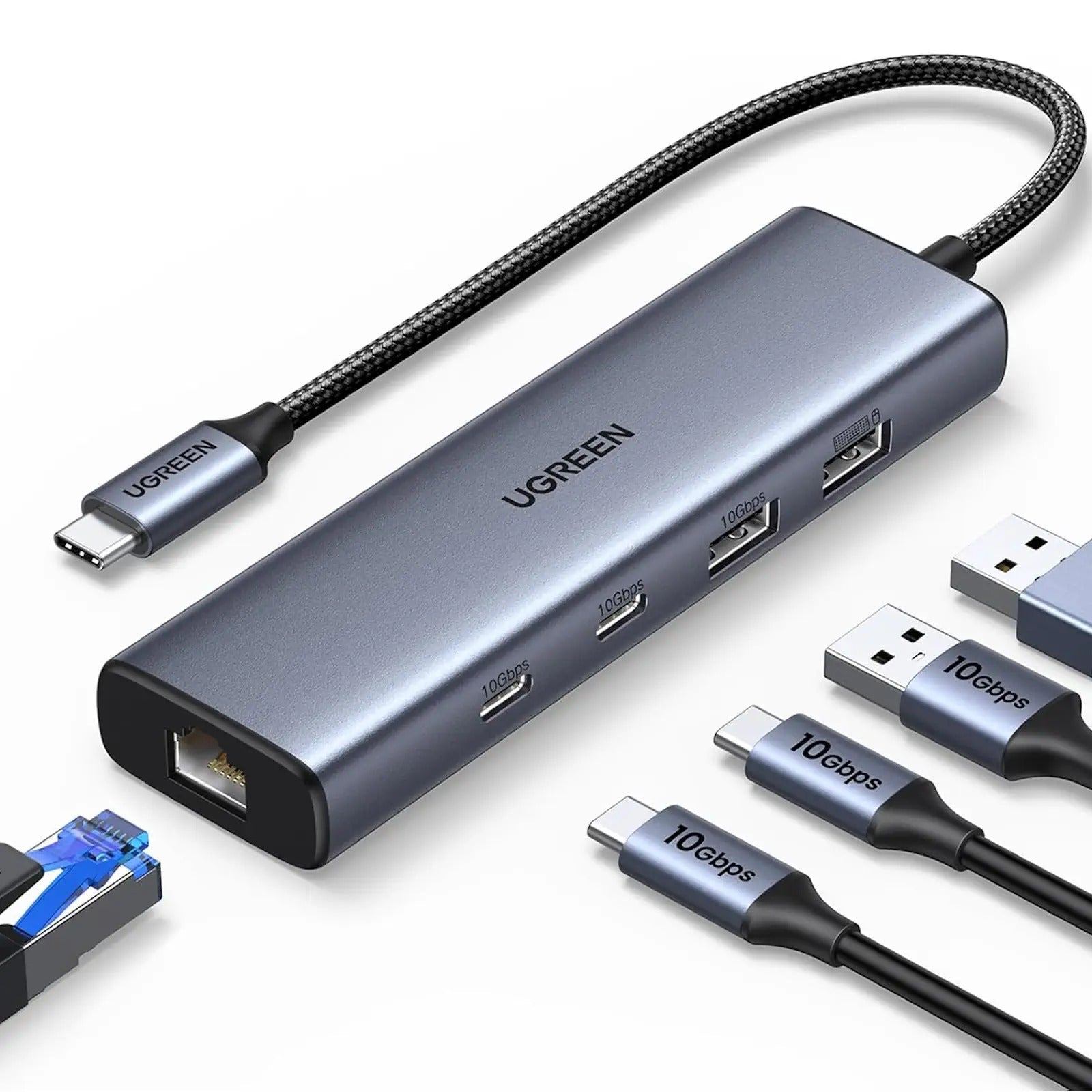 UGREEN 6-in-1 USB C Hub - Ethernet / USB-C 3.2 / USB-A – WIBI (Want IT ...