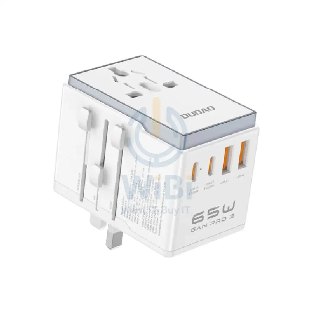 DUDAO A65 PRO Travel Adapter - 65W / White Accessories > Power Adapters