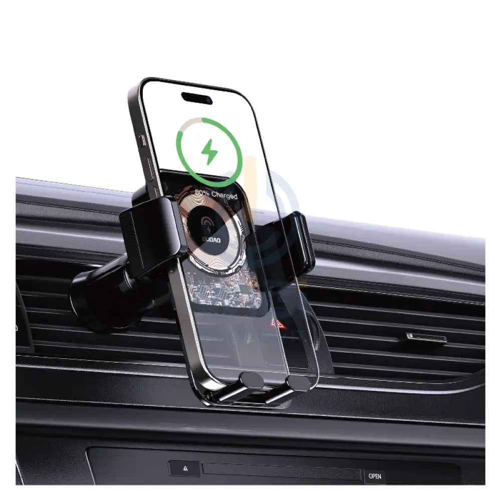 DUDAO F19 2-IN-1 Wireless Charging Phone Car Holder - 15W / Black Accessories > Mobiles & Tablets > Mobiles > Mobile