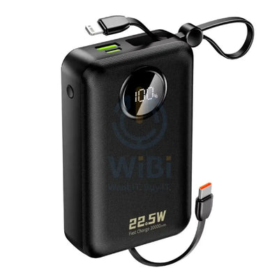 DUDAO K14 + Fast Charge Power Bank - 20,000mAh / 22.5W / Black Accessories > Power Bank