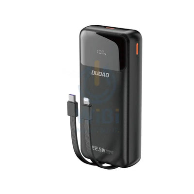 DUDAO K15 Pro Power Bank Built-in Cable - 20000mAh / 22.5W / Black Accessories > Power Bank