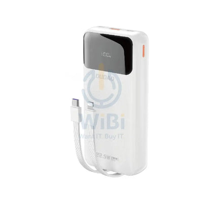 DUDAO K15 Pro Power Bank Built-in Cable - 20000mAh / 22.5W / White Accessories > Power Bank