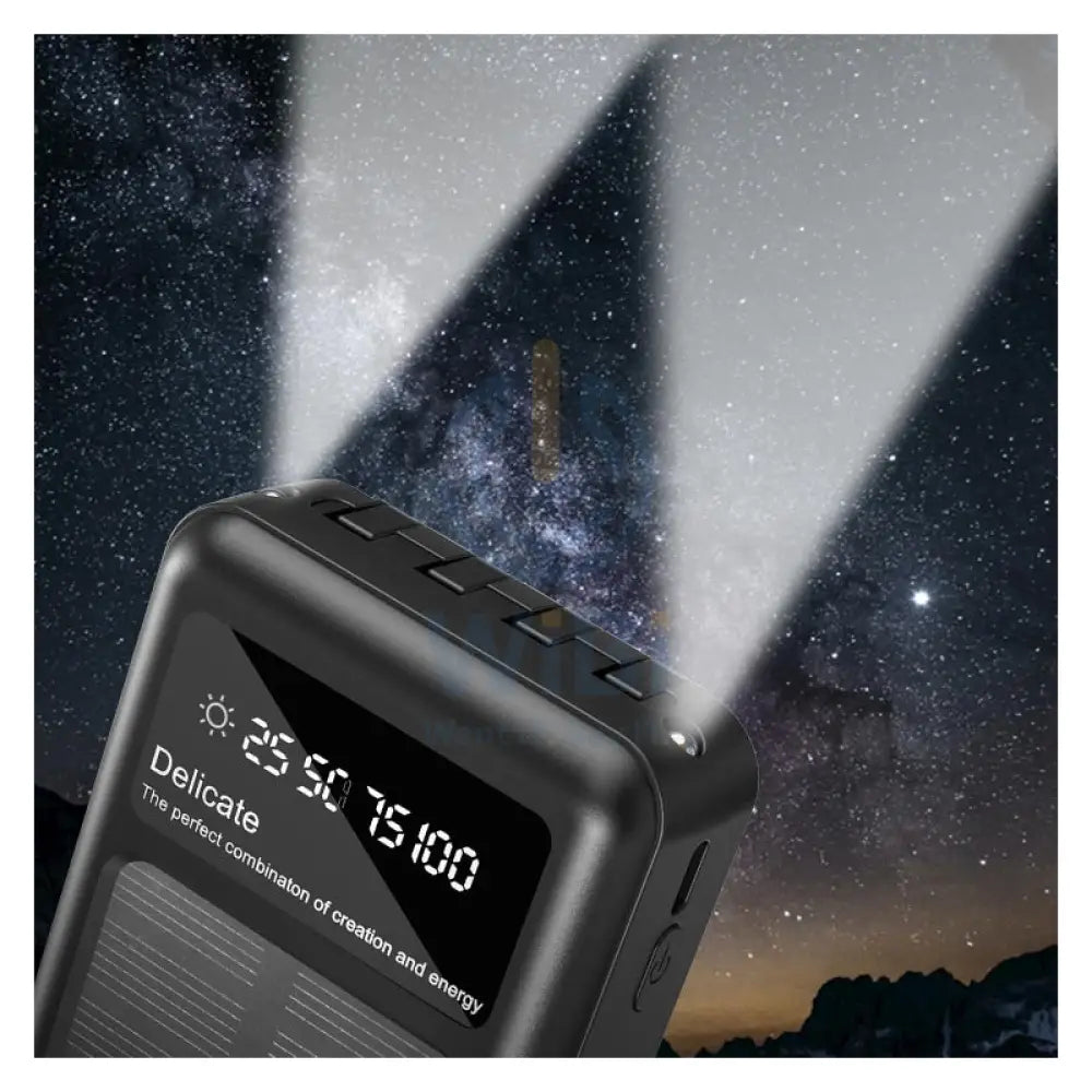 DUDAO K18 + Power Bank Built-in Cable - 27000mAh / 15W / Black Accessories > Power Bank