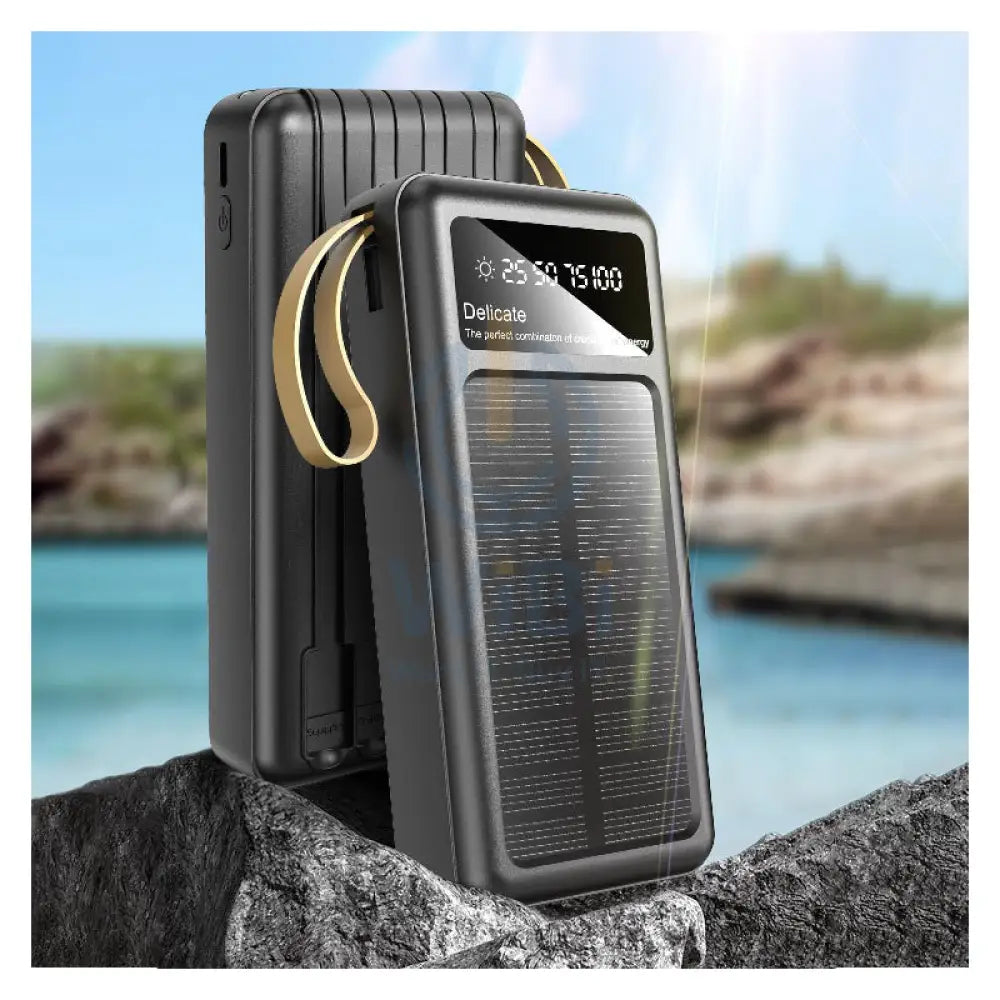 DUDAO K18 + Power Bank Built-in Cable - 27000mAh / 15W / Black Accessories > Power Bank