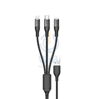 DUDAO L22X Data Cable - 1.2 Meter / 120W / USB-A / USB-C / Lightning / micro USB / Grey Accessories > Cables &