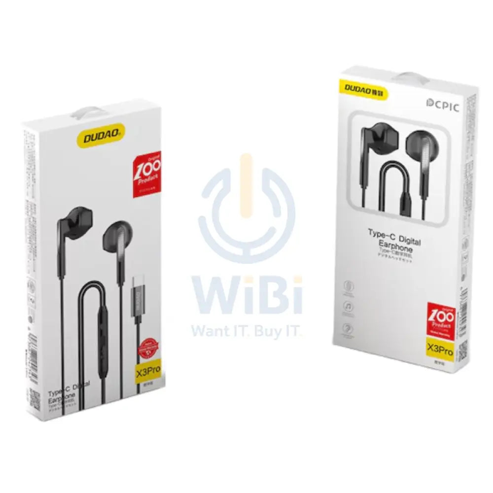 DUDAO X3Pro Earphone - USB-C / Wired / Black Accessories > Audio > Headphones