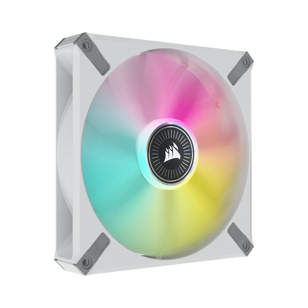 CORSAIR iCUE ML140 RGB ELITE Premium PWM Magnetic Levitation Fan - 140mm / White