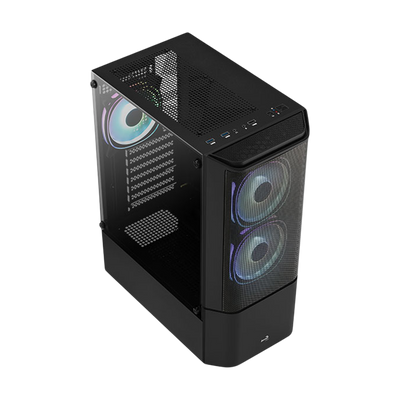 Aerocool Quantum Mesh V3 RGB Mid Tower Case - Black