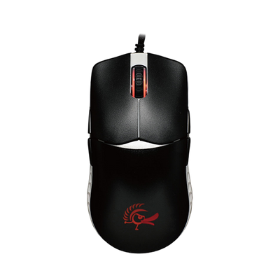 DUCKY FEATHER RGB Wired Kailh Switch Gaming Mouse - Black/White