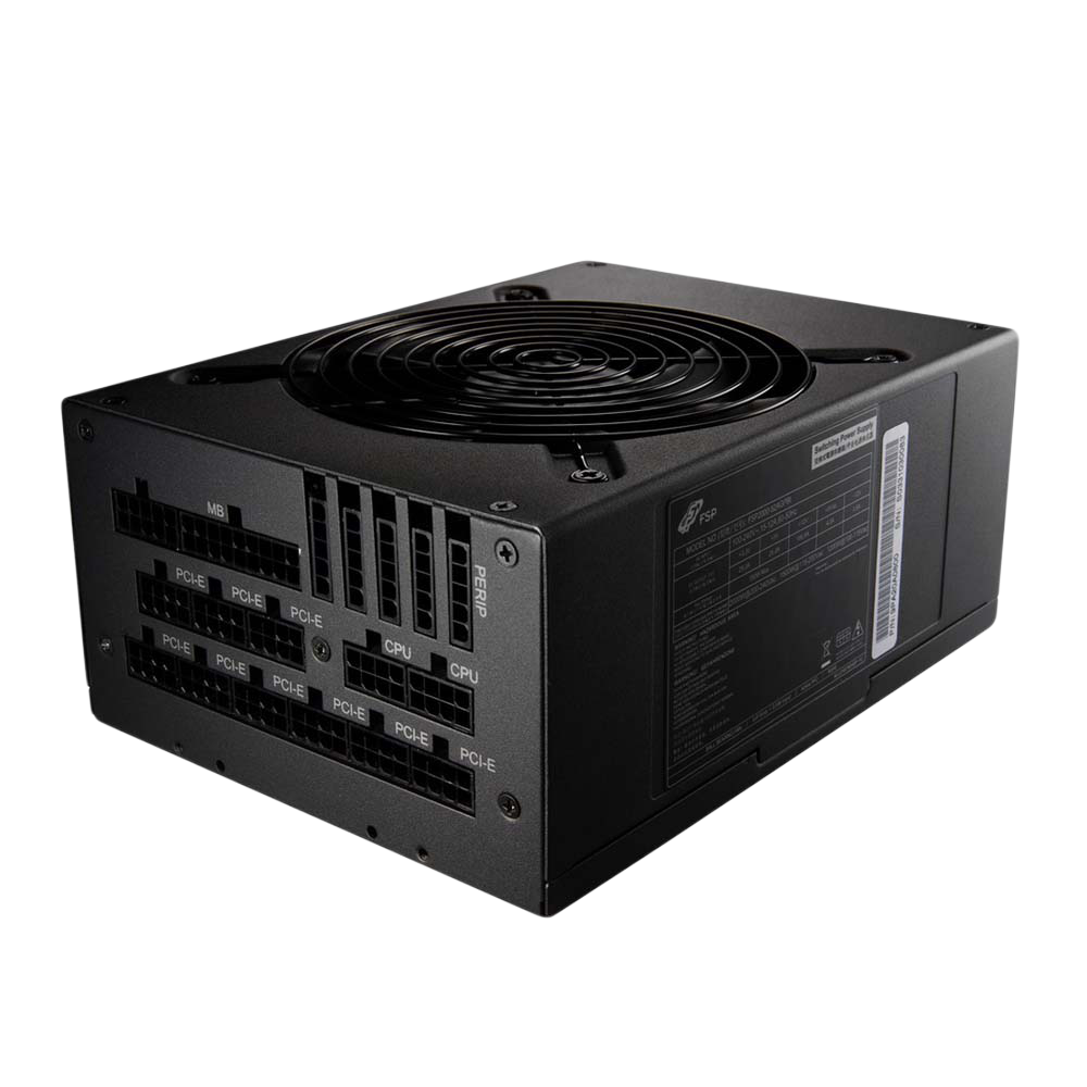FSP CANNON PRO 80 Plus Gold PCI-E 18 Pcs Fully Modular With Active PFC Power Supply - 2000W / Black