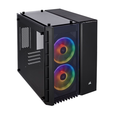 CORSAIR Crystal Series 280X RGB Micro ATX Case - Black