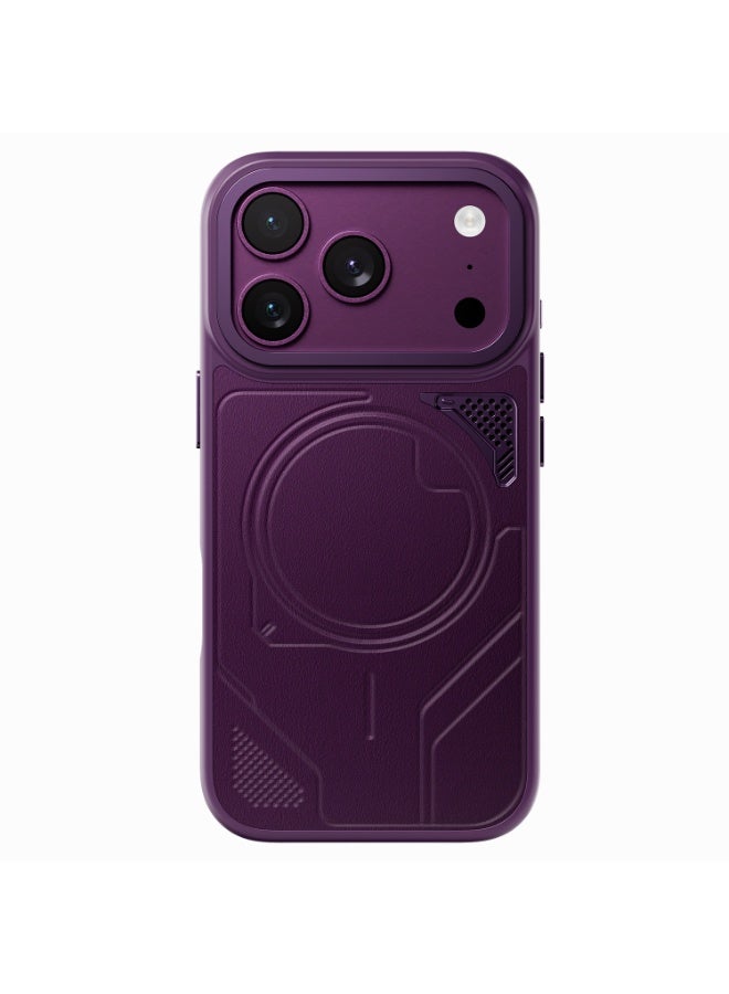 Levelo OPAL MagSafe Hybrid Armor Case For Apple iPhone 18 Pro Max - Burgundy