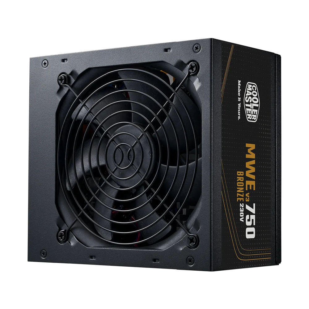 Cooler Master MWE V3 ATX 3.1 80 Plus Bronze Power Supply - 750W / Black
