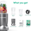 Nutribullet Blender 3 Pieces Set, 600W, NBR-0612 - Gray