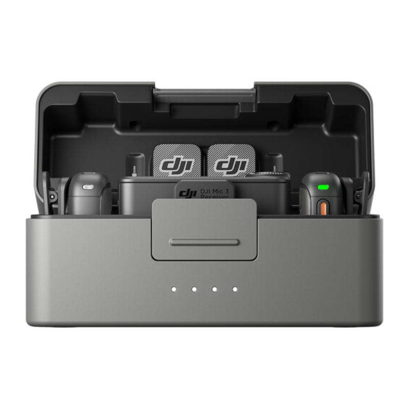 DJI Mic 3 (2 TX + 1 RX + Charging Case) Compact Wireless Microphone System