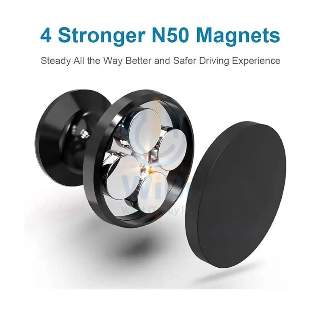 Earldom ET-EH55 Magnetic Car Phone Holder - Silver Accessories > Mobiles & Tablets > Mobiles > Mobile Holder / Stands