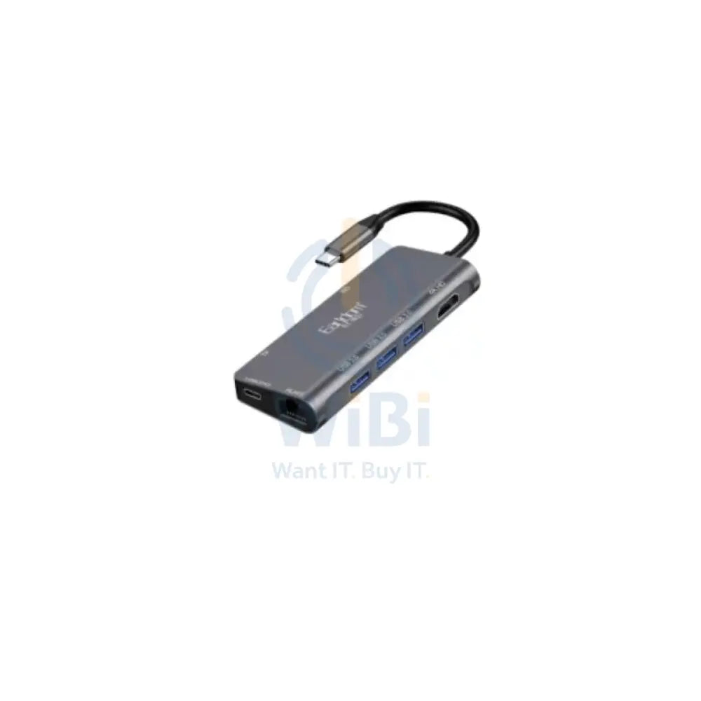 Earldom ET-W21 8 In 1 Type-C Multifunctional HUB Accessories > USB Hub