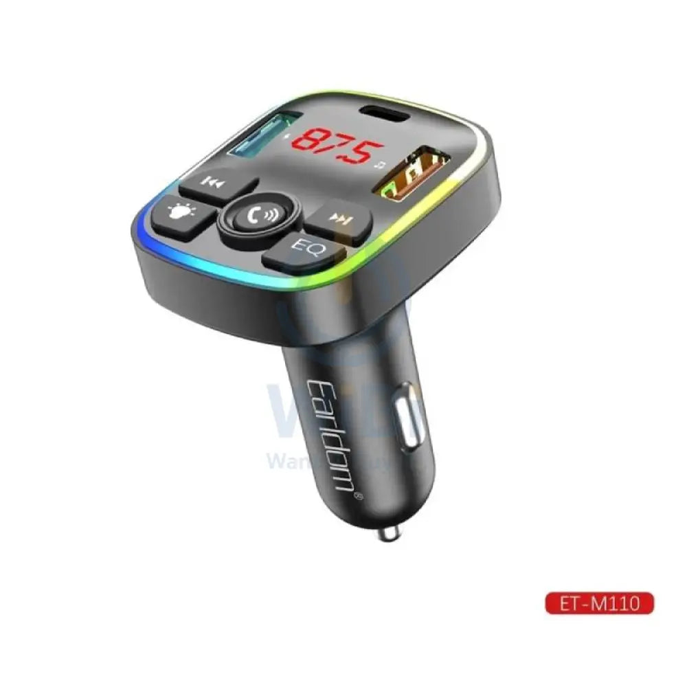 Earldom M110 4-in-1 Car Charger - 37W / 2x USB / USB-C / Black Accessories > Mobiles & Tablets > Mobiles > Car Chargers
