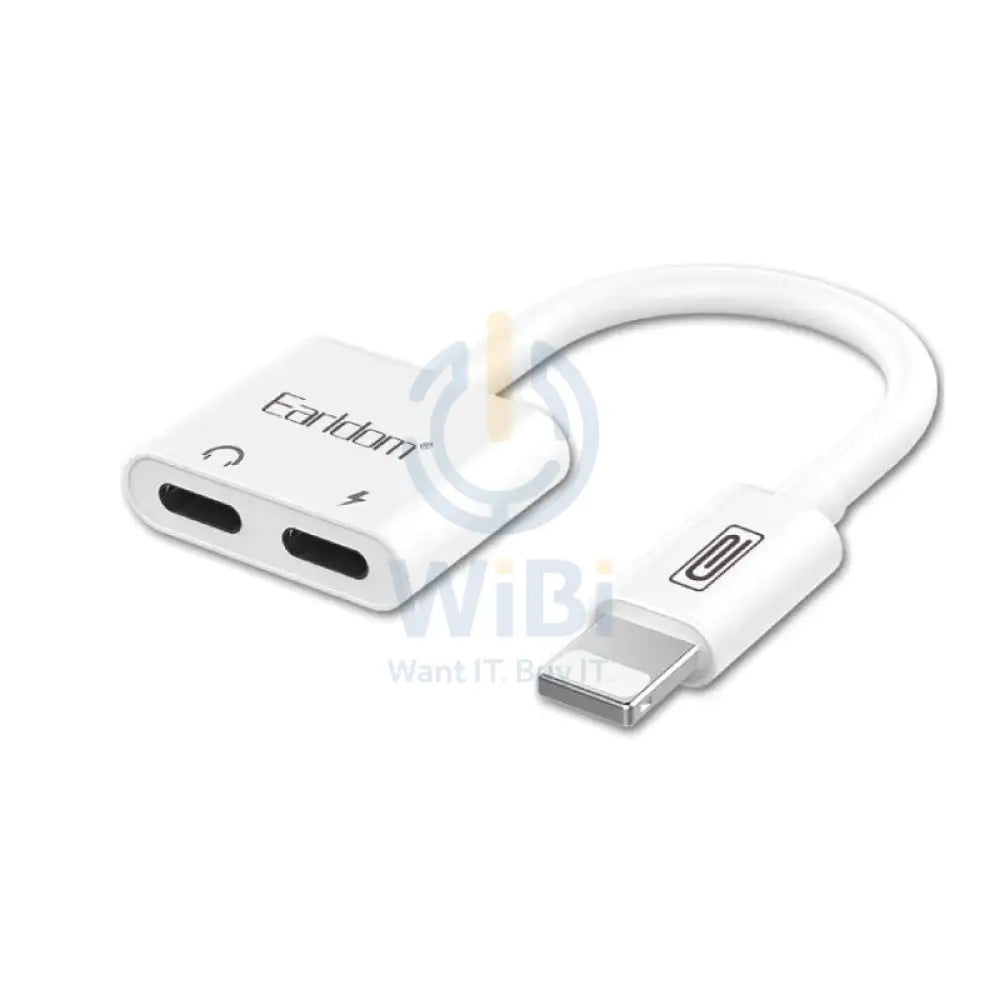 Earldom OT33 2-in-1 Lightning Adapter - White – WIBI (Want IT. Buy IT.)