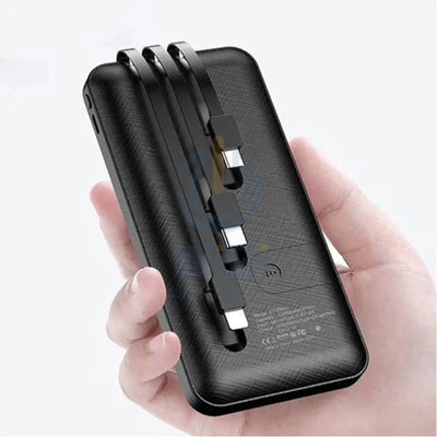 Earldom PB-41 Backup Phone Charger Powerbank - 10000mAh / LCD / Lightning / Type-C / Micro / USB - Black Accessories >