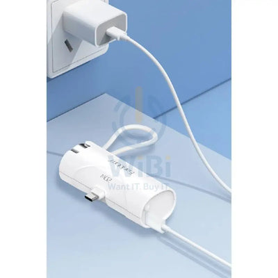 Earldom PD46 Mini PowerBank with Charging Cable - 5000mAh / 20W / White Accessories > Power Bank