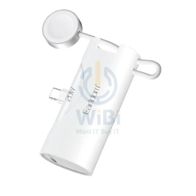 Earldom PD46 Mini PowerBank with Charging Cable - 5000mAh / 20W / White Accessories > Power Bank
