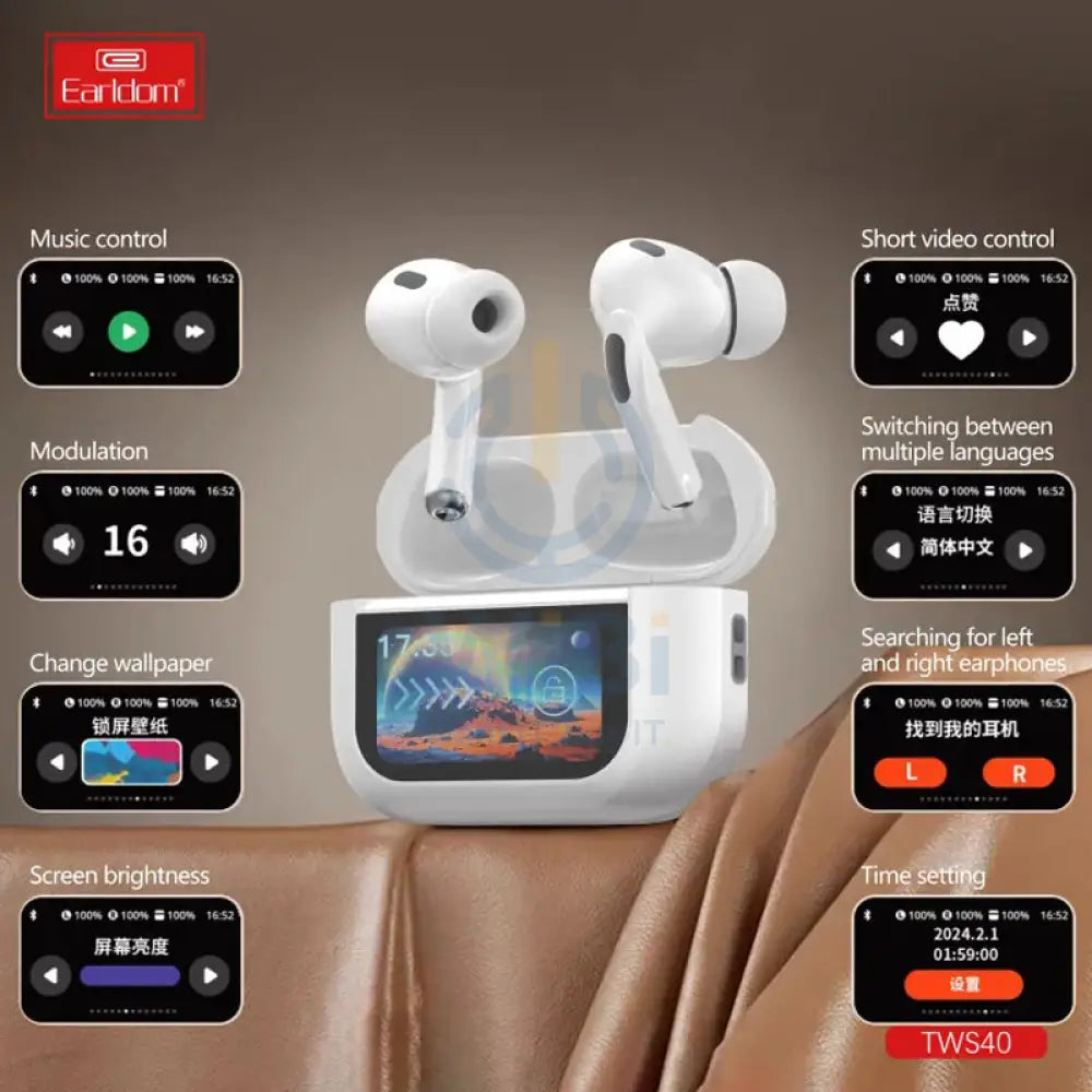 Earldom TWS Wireless Earbuds - 5.3 / 30mAh / USB-C Accessories > Audio > Headphones