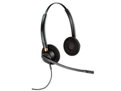 HP HP Poly EncorePro 520 Binaural Headset +Quick Disconnect - On-Ear / Black