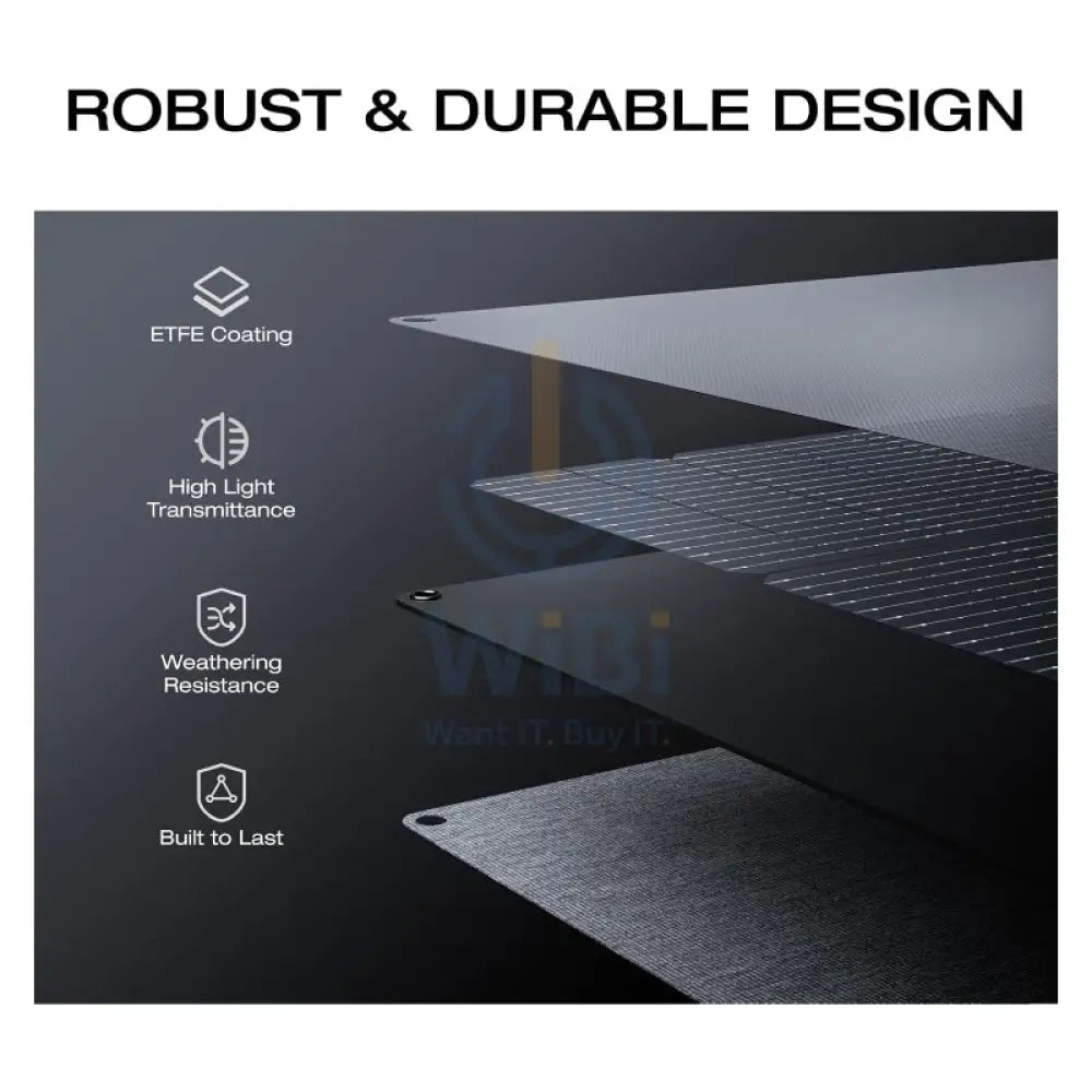 الألواح الشمسية المحمولة بقدرة 160 وات EcoFlow 160 واط اكسسوارات > الألواح الشمسية