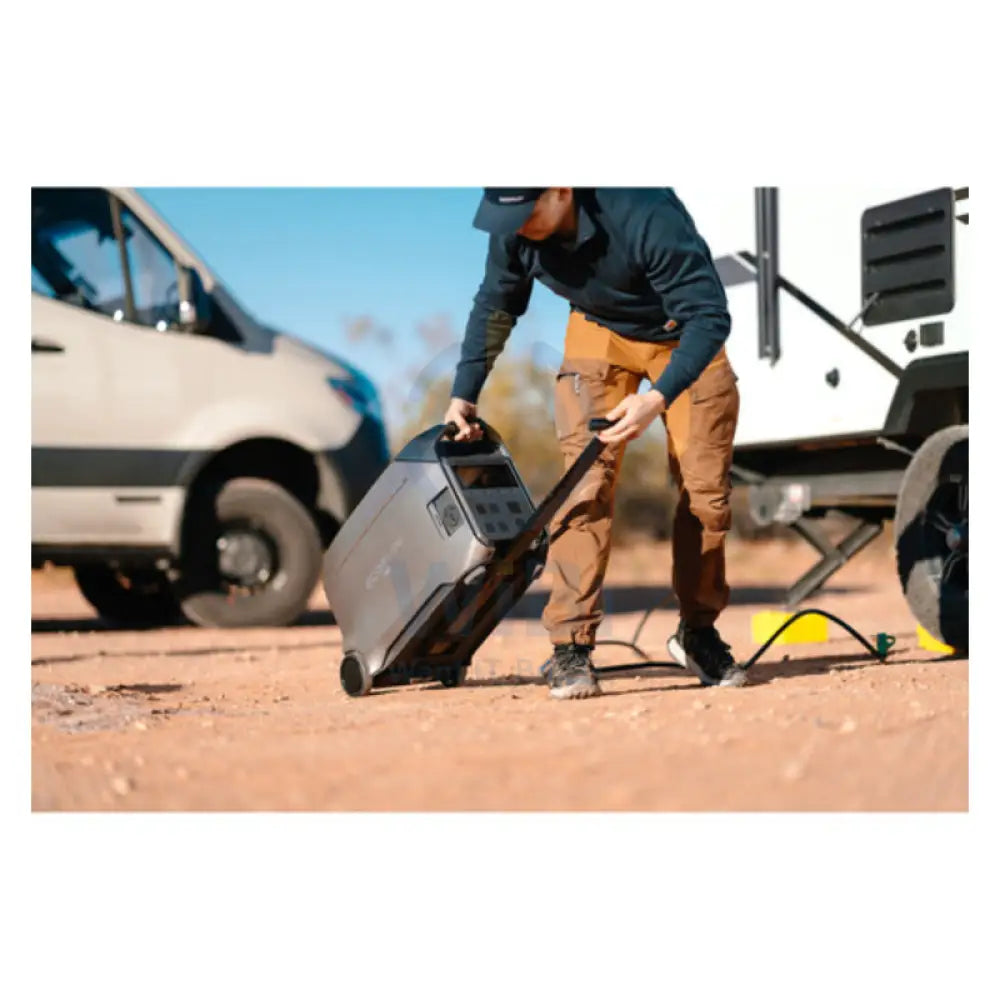 طاقة EcoFlow DELTA DELTA برو 3 المحمولة  - 4096 واط/ساعة / فضي + لوحة الطاقة الشمسية EcoFlow 400 واط المحمولة  اكسسوارات >