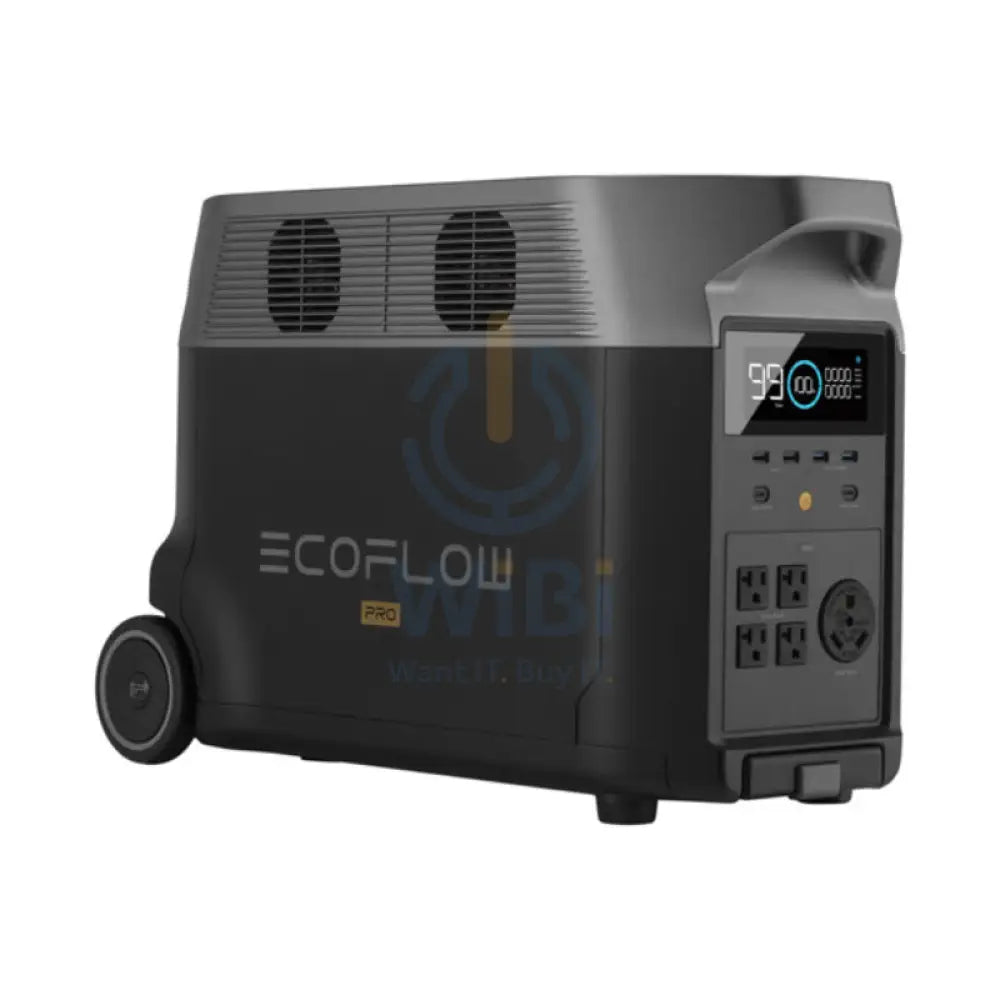 طاقة EcoFlow DELTA DELTA برو المحمولة  - 3600 واط ساعة / 1800 واط + لوحة الطاقة الشمسية EcoFlow 400 واط المحمولة - عرض الباقة