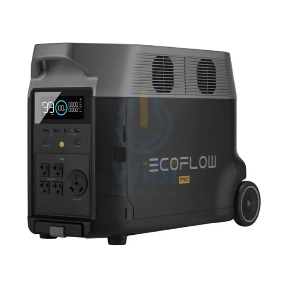 طاقة EcoFlow DELTA DELTA برو المحمولة  - 3600 واط ساعة / 1800 واط + لوحة الطاقة الشمسية EcoFlow 400 واط المحمولة - عرض الباقة