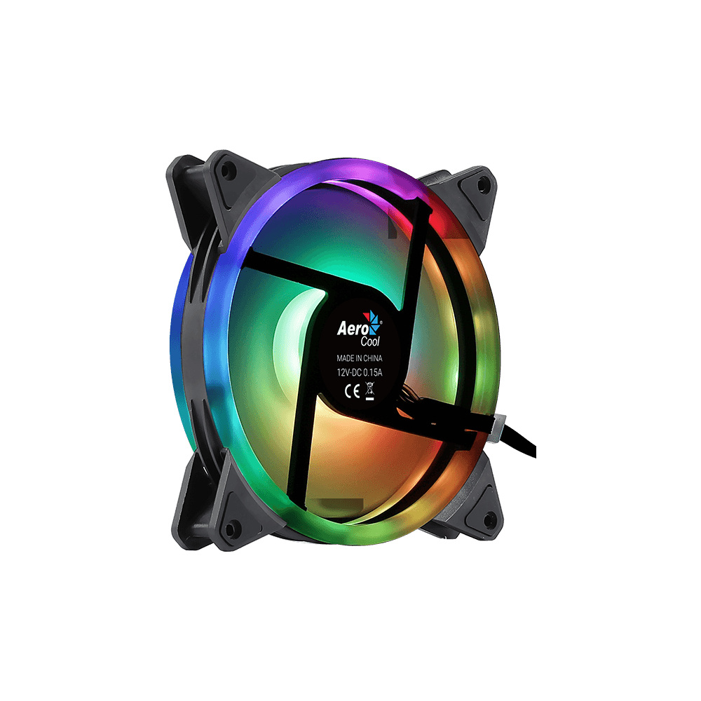 Aerocool Duo 14 ARGB PC Fan - 14cm / Black