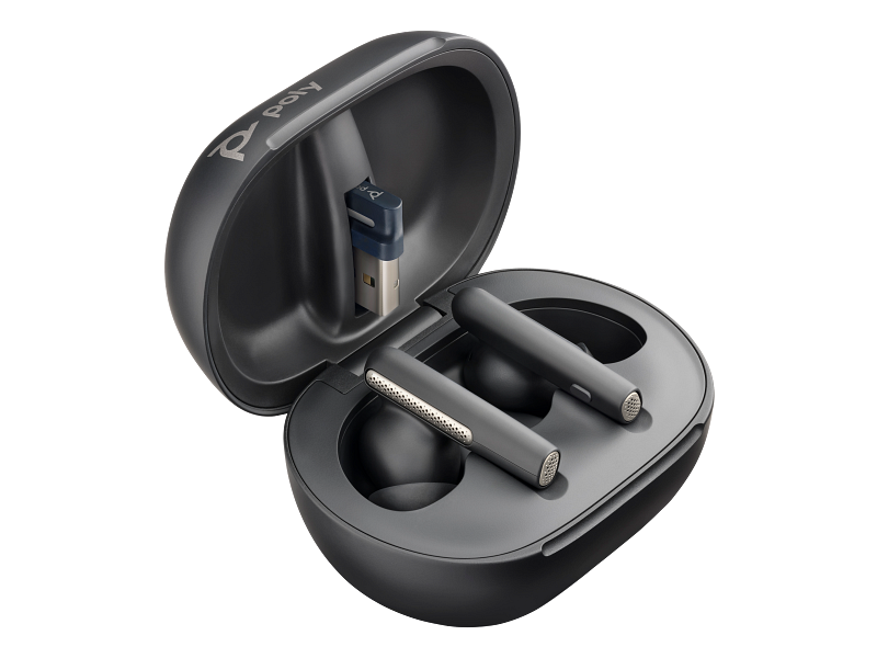 HP HP Poly Voyager Free 60+ UC Earbuds - BT700 USB-A Adapter / Touchscreen Charge Case