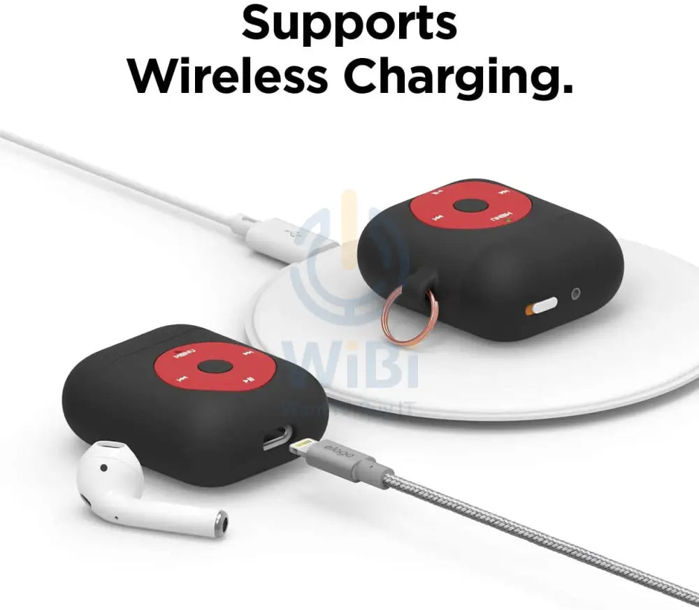 Elago AirPods 1 & 2 AW6 Hang Case (iPod) - Black Accessories > Mobiles & Tablets > Mobiles