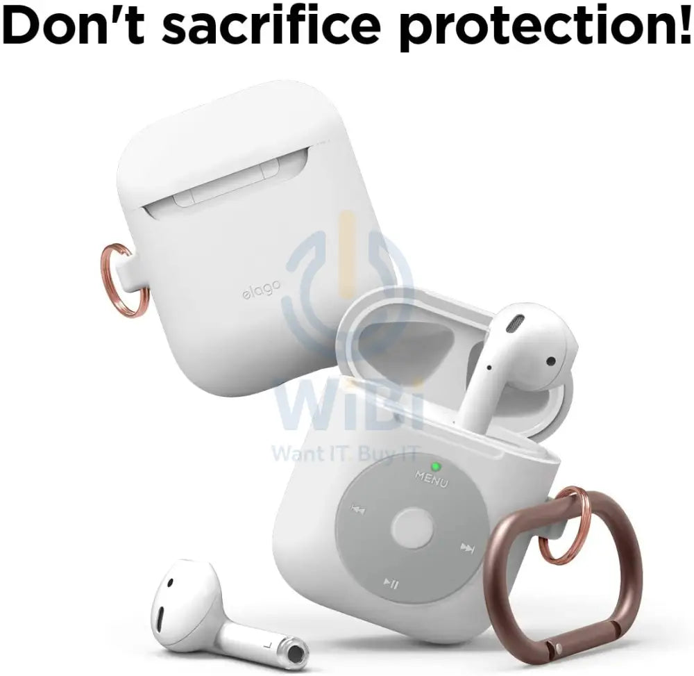 إلاجو ايربودز 1&2 AW6 شنق حافظة (آي بود) - أبيض اكسسوارات > هواتف  و تابلت > هواتف