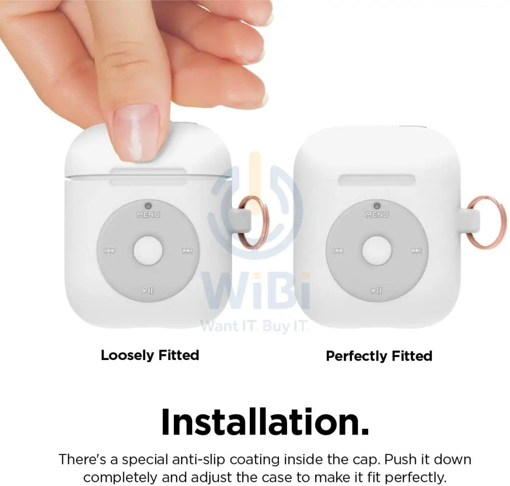 إلاجو ايربودز 1&2 AW6 شنق حافظة (آي بود) - أبيض اكسسوارات > هواتف  و تابلت > هواتف