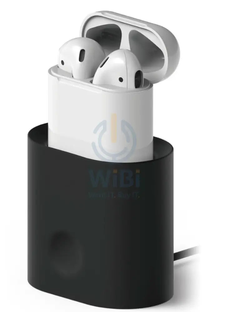 Elago Airpods 1&2 charging station - Black Accessories > Mobiles & Tablets > Mobiles > Mobile Holder / Stands