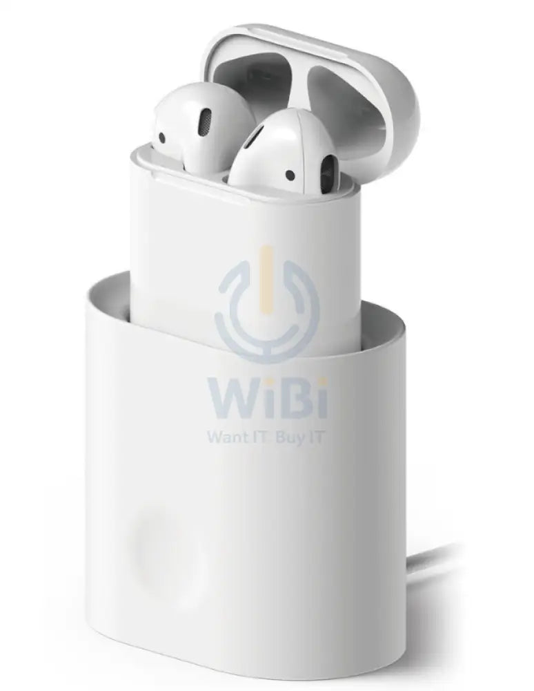 Elago Airpods 1&2 charging station - White Accessories > Mobiles & Tablets > Mobiles > Mobile Holder / Stands