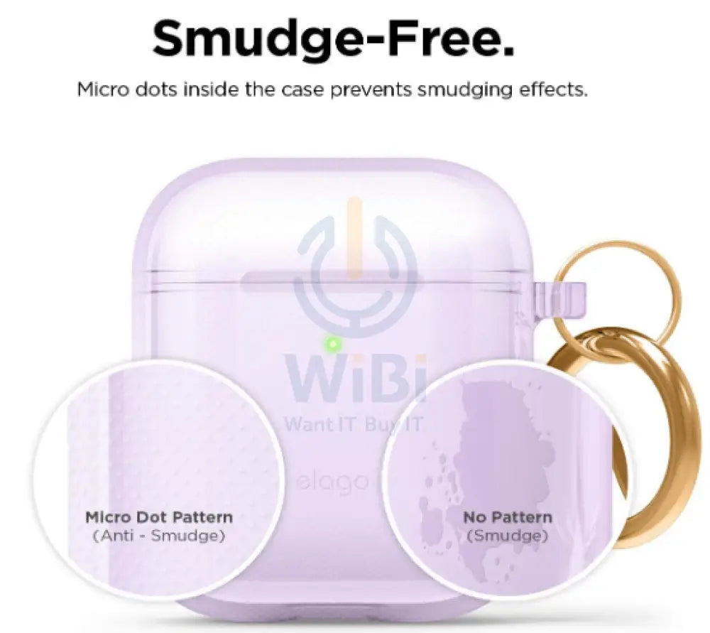 Elago AirPods 1 & 2 Clear Case - Lavender Accessories > Mobiles & Tablets > Mobiles