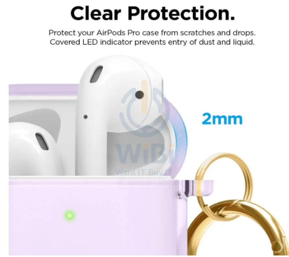 Elago AirPods 1 & 2 Clear Case - Lavender Accessories > Mobiles & Tablets > Mobiles